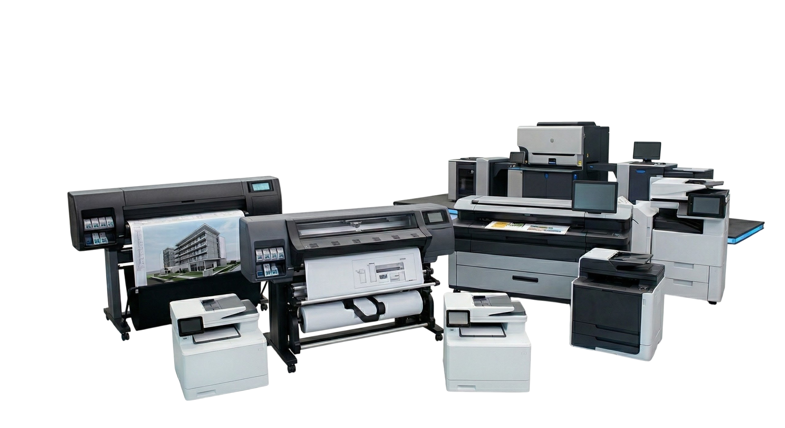 Plotters de gran formato e impresoras corporativas HP