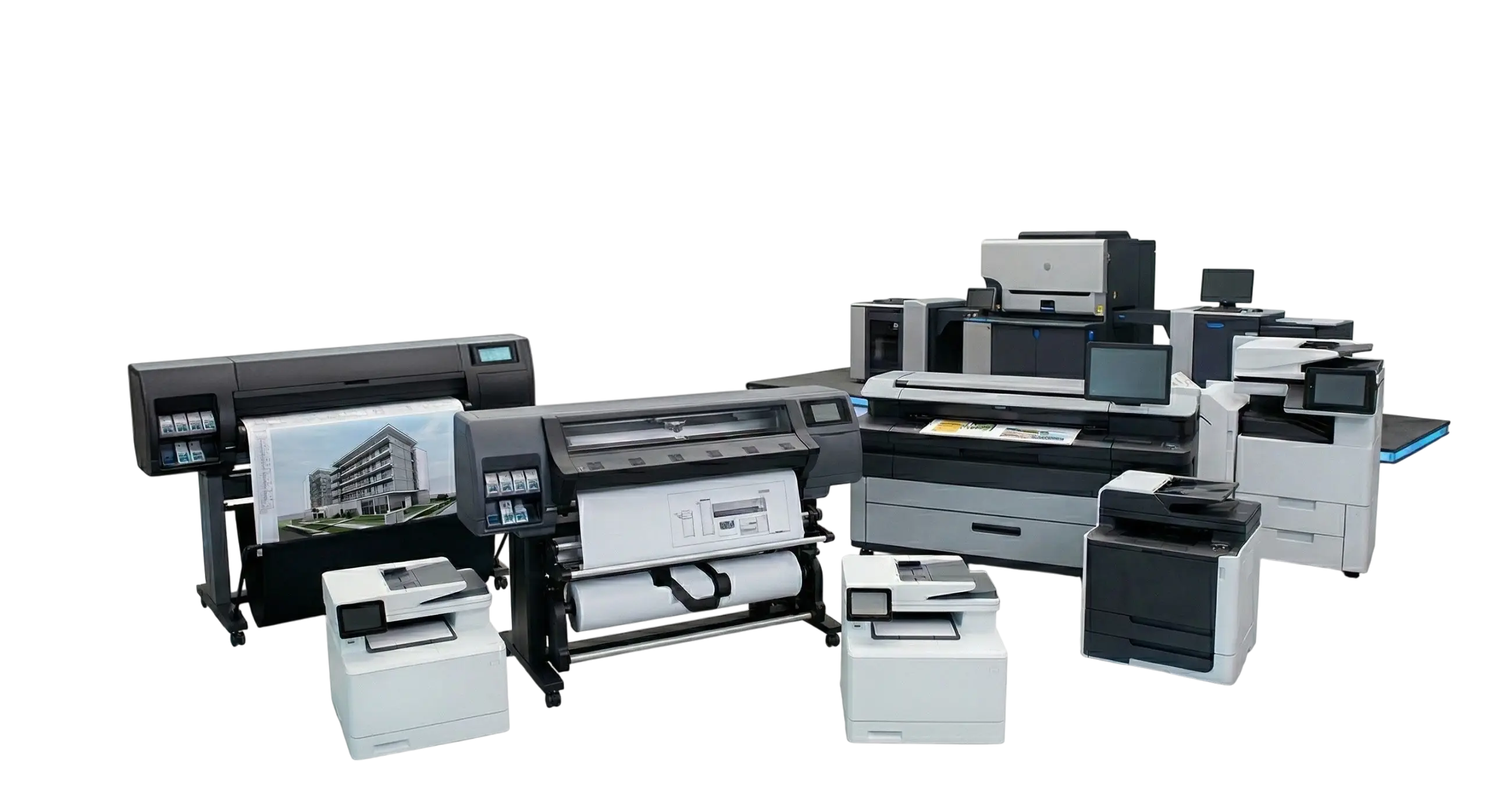 Plotters de gran formato e impresoras corporativas HP